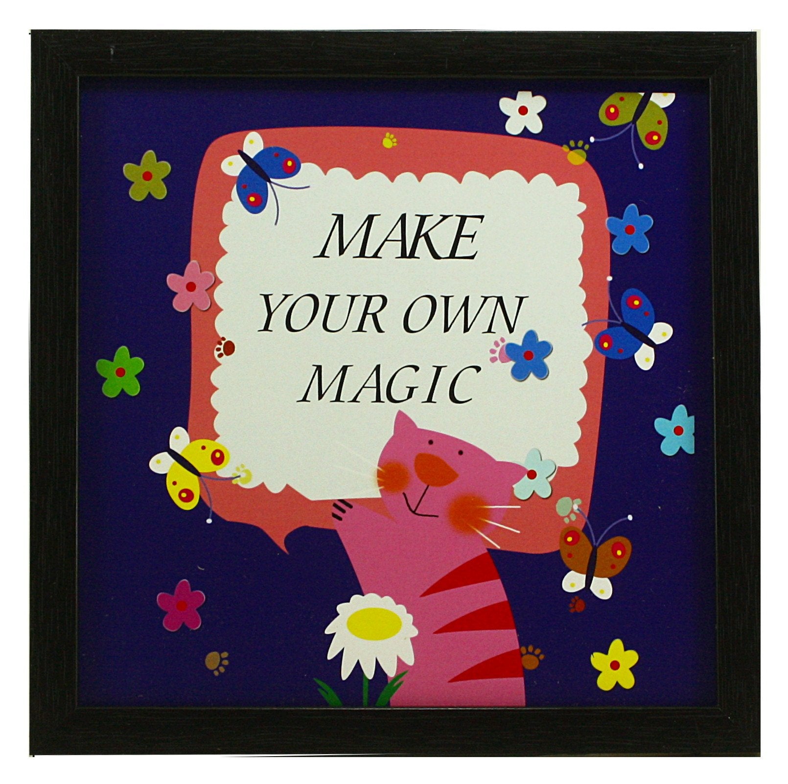 Indianara 3 Piece Set of Framed Wall Hanging Kids Room Decor Art Prints 8.7 INCH X 8.7 INCH Without Glass